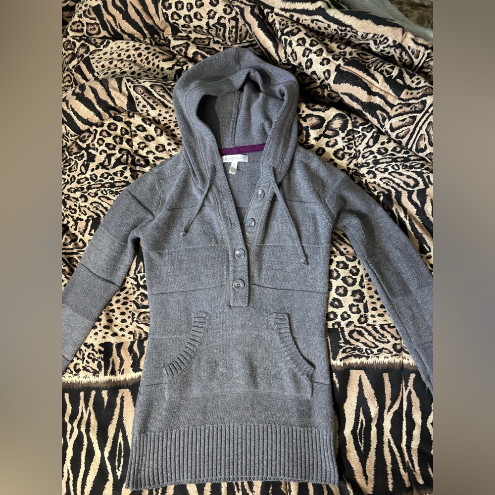 2011 Aeropostale Hooded V-neck Sweater